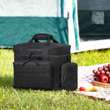 VEVOR Cooler Bag 20L Insulated Lunch Bag Molle Design & Removable Storage Bags - Close-Up Angle