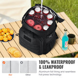 VEVOR Cooler Bag 25L Insulated Lunch Bag Molle Design & Removable Storage Bags - Top-Down View