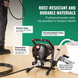 VEVOR Stand Airless Paint Sprayer, 750W 3000PSI High Efficiency Electric Airless Sprayer, Fine And Even Painting Effect, Handheld Paint Sprayers for Home Interior and Exterior Furniture and Fences - 45-Degree Angle