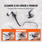 VEVOR Stand Airless Paint Sprayer, 750W 3000PSI High Efficiency Electric Airless Sprayer, Fine And Even Painting Effect, Handheld Paint Sprayers for Home Interior and Exterior Furniture and Fences - Close-Up Angle