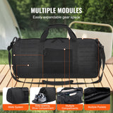VEVOR Tactical Duffle Bag 45L Gym Bag Duffle Molle Design & Shoe Compartment - 45-Degree Angle