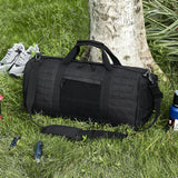 VEVOR Tactical Duffle Bag 45L Gym Bag Duffle Molle Design & Shoe Compartment - Low Angle