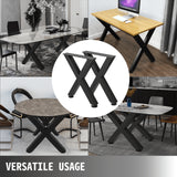 VEVOR Set of 2 Steel Table Legs, 16'Height 15'Wide Dining Table Legs, Heavy Duty 3.1