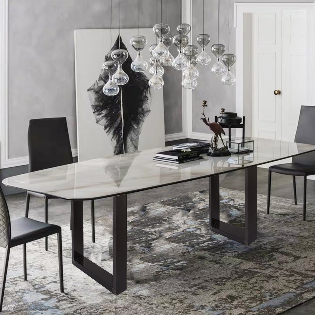 VEVOR 72 x 60 cm Dining Table Legs Office Table Legs Set of 2 Steel Table Legs Computer Desk Legs Steel Bench Legs Country Style Table Legs DIY Furniture Legs