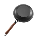 VEVOR Cast Iron Skillet, 3-Piece Frying Pan Set (205, 265, 310 mm), Nonstick Skillets with Detachable Wood Handle, Pre-Seasoned Chef's Pan, Kitchen Cookware for Gas, Electrical, and Induction, Black - Extra Image