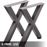 VEVOR Set of 2 Steel Table Legs, 28'Height 24'Wide Dining Table Legs, Heavy Duty 3.1