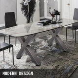VEVOR Set of 2 Steel Table Legs, 28'Height 24'Wide Dining Table Legs, Heavy Duty 3.1