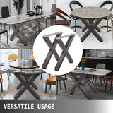 VEVOR Set of 2 Steel Table Legs, 28'Height 24'Wide Dining Table Legs, Heavy Duty 3.1