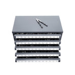 Drill Bit Dispenser Cabinet, Five-Drawer Drill Bit Organizer Cabinet for #1 to #60 Steel Drill Dispenser Organizer Cabinet with Labels, Stackable Drill Dispenser for Drill Bit Storage