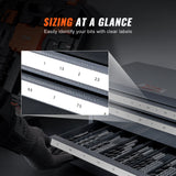 VEVOR Drill Bit Dispenser Cabinet, Three-Drawer Drill Bit Organizer Cabinet for 1mm to 13mm, Steel D