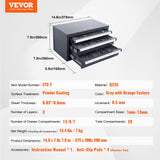 VEVOR Drill Bit Dispenser Cabinet, Three-Drawer Drill Bit Organizer Cabinet for 1mm to 13mm, Steel D