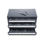 Drill Bit Dispenser Cabinet, Three-Drawer Drill Bit Organizer Cabinet for A to Z, Steel Drill Dispenser Organizer Cabinet with Labels, Stackable Drill Dispenser for Drill Bit Storage