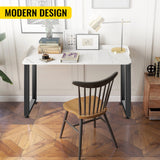 VEVOR Black Table Legs Frame Metal Dining Table Desk 600X720MM - Rear View