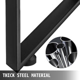 VEVOR Black Metal Table Legs Set of 2 Steel Table Legs 800x720 MM Dining Table Legs Office Table Legs Computer Desk Legs Steel Bench Legs Country