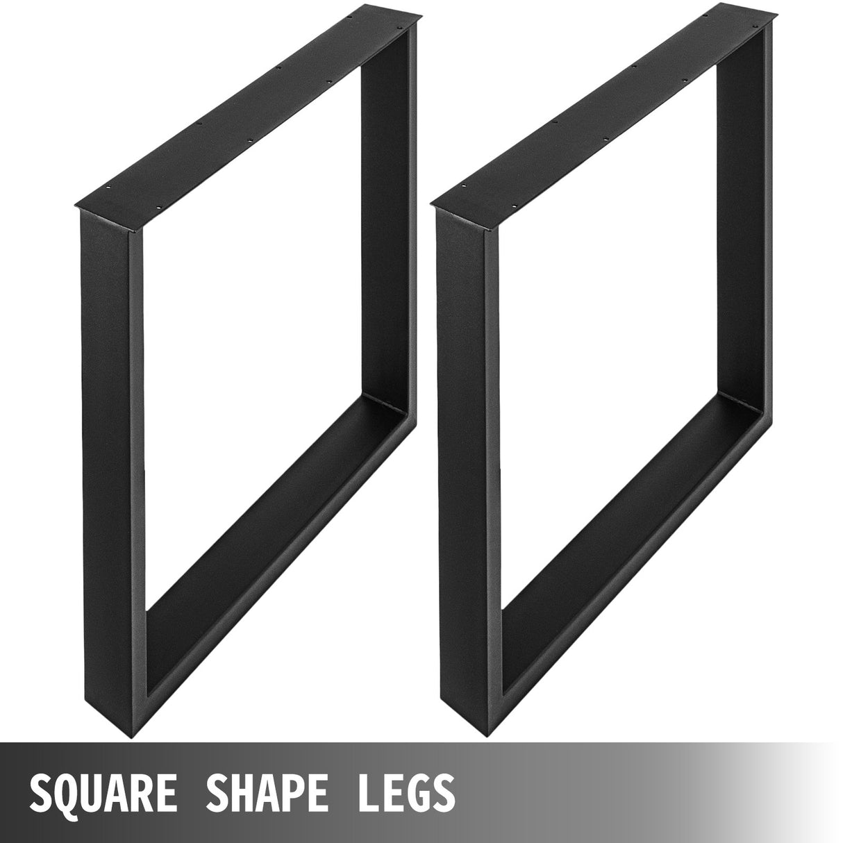VEVOR Black Metal Table Legs Set of 2 Steel Table Legs 800x720 MM Dining Table Legs Office Table Legs Computer Desk Legs Steel Bench Legs Country