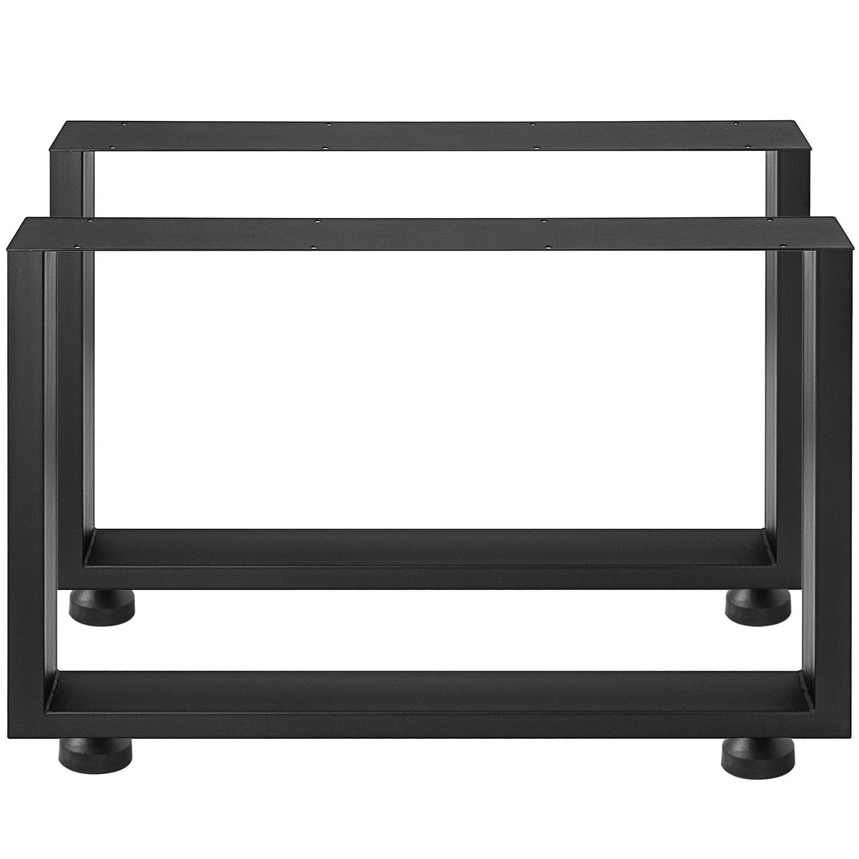 VEVOR Black Metal Table Legs Set of 2 Steel Table Legs 800x720 MM Dining Table Legs Office Table Legs Computer Desk Legs Steel Bench Legs Country