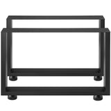 VEVOR Black Metal Table Legs Set of 2 Steel Table Legs 800x720 MM Dining Table Legs Office Table Legs Computer Desk Legs Steel Bench Legs Country Style Table Legs DIY Furniture Legs - Extra Image