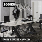 VEVOR Set of 2 Steel Table Legs, 28''Height 24''Wide Dining Table Legs, Heavy Duty 3.1