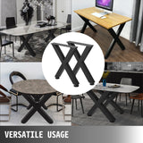 VEVOR Set of 2 Steel Table Legs, 28''Height 24''Wide Dining Table Legs, Heavy Duty 3.1