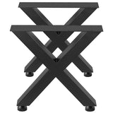 VEVOR Set of 2 Steel Table Legs, 28''Height 24''Wide Dining Table Legs, Heavy Duty 3.1