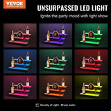 VEVOR LED Lighted Liquor Bottle Display Bar Shelf RF & App Control 406mm 3-Step