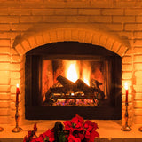 VEVOR Fireplace Log Grate, 685.8mm Heavy Duty Fireplace Grate with 6 Support Legs, 19.05mm Solid Powder-coated Steel Bars, Log Firewood Burning Rack