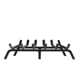 VEVOR Fireplace Log Grate, 685.8mm Heavy Duty Fireplace Grate with 6 Support Legs, 19.05mm Solid Powder-coated Steel Bars, Log Firewood Burning Rack