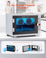 VEVOR Nail Tool Cleaning Machine 12L Large Capacity Tool Cabinet Cleaner Box - 45-Degree Angle