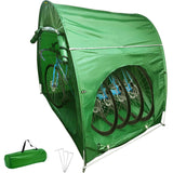 VEVOR Bike Cover Storage Tent, 420D Oxford Fabric Portable for 4 Bikes, Outdoor Waterproof Anti-Dust Bicycle Storage Shed, Heavy Duty for Bikes, Lawn Mower, and Garden Tools, with Carry Bag, Green