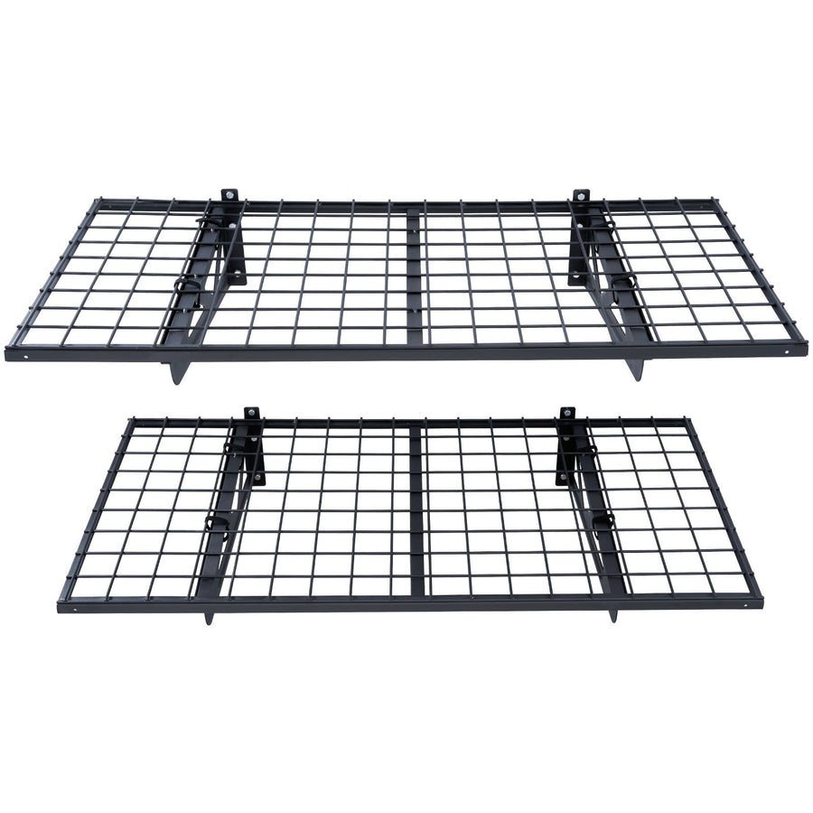 Garage Storage Shelving, 2 Pack, 122 x 61 cm Heavy Duty Garage Shelves Wall Mounted, 502 lbs Load Capacity(Total) Garage Storage Rack Floating Shelves, Suitable for Shop, Shed, Garage Storage