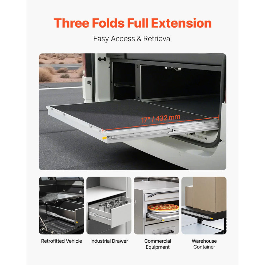 1 Pair Full Extension Drawer Slides 16 18 20 24 30 35 38 59 32 36 40 48 60 in, 250 lbs Load Capacity Locking Drawer Slides, Ball Bearing with Lock Side Mount Drawer Slide Rail