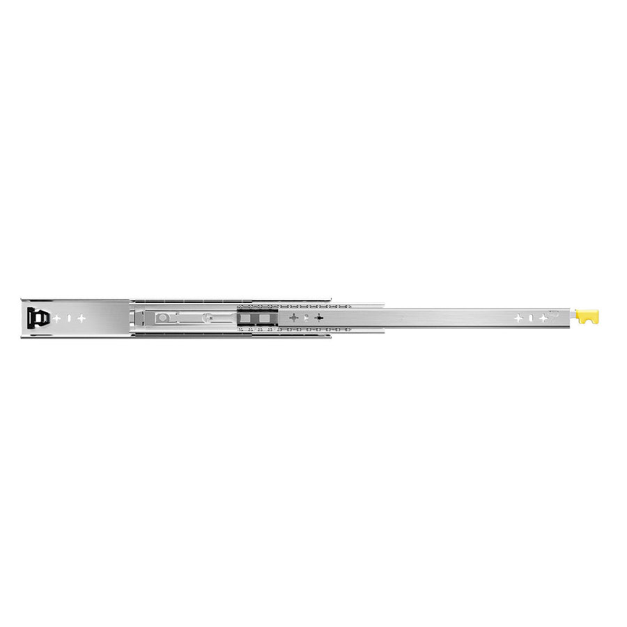 1 Pair Full Extension Drawer Slides 16 18 20 24 30 35 38 59 32 36 40 48 60 in, 250 lbs Load Capacity Locking Drawer Slides, Ball Bearing with Lock Side Mount Drawer Slide Rail