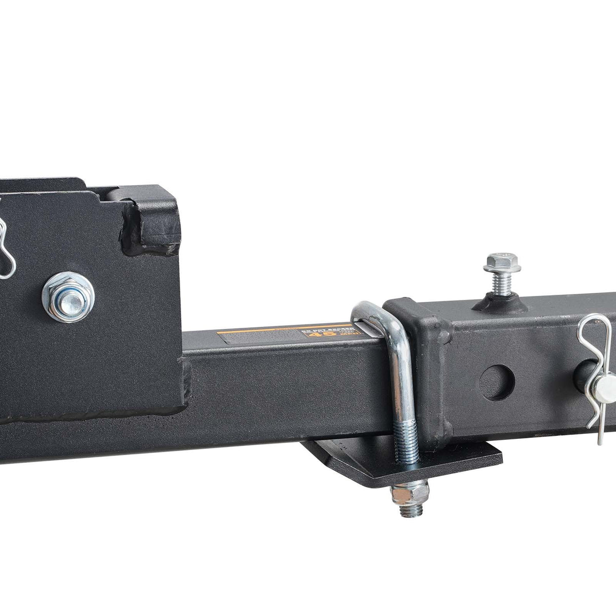 VEVOR Hitch Mount Wheelchair Carrier 45.3" x 25.6", 500LBS Mobility Scooter Carrier with Folding Ramp, Iron Trailer Hitch Rack Basket with Stabilizer, Straps, Fit 2" Hitch Receiver for SUV Van Car