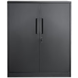 VEVOR Metal Storage Cabinet w/ 3 Keys 2 Adjustable Shelves & Magnetic Door Black - Extra Image
