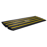 VEVOR Curb Ramp, 6.5 cm Rise Rubber Driveway Ramps, Heavy Duty 15 tons Weight Capacity Threshold Ramp, Curbside Bridge Ramps for Loading Dock Garage