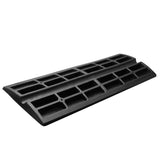 VEVOR Curb Ramp, 6.5 cm Rise Rubber Driveway Ramps, Heavy Duty 15 tons Weight Capacity Threshold Ramp, Curbside Bridge Ramps for Loading Dock Garage Sidewalk, Expandable Full Ramp Set - Extra Image