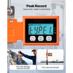 Digital Crane Scale, 1100 lbs/500 kg Max Capacity, Heavy Duty Industrial Hanging Scale with Cast Aluminum Case & LCD Display, 100 g Division & 3 Unit Switch, Auto-Off Setting for Garage