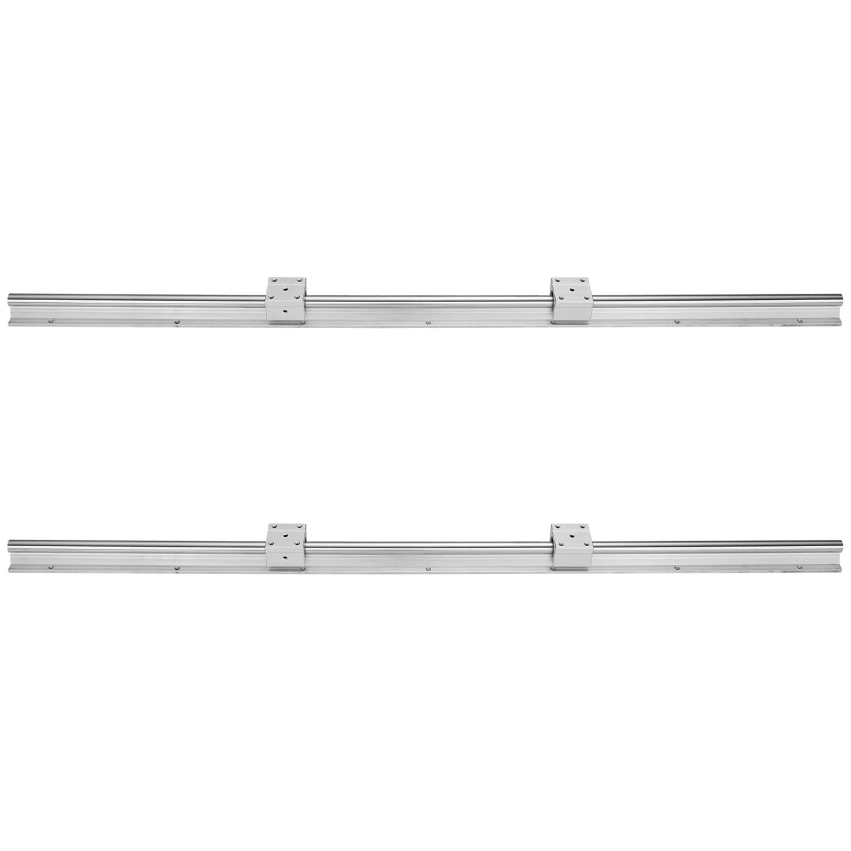 VEVOR Linear Guide Rail Set, SBR16 1000mm, 2 PCS 39.4 in/1000 mm SBR16 Guide Rails and 4 PCS SBR16UU Slide Blocks, Linear Rails and Bearings Kit for
