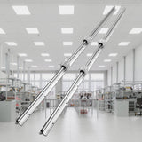 VEVOR Linear Guide Rail Set, SBR20 1500mm, 2 PCS 59 in/1500 mm SBR20 Guide Rails and 4 PCS SBR20UU Slide Blocks, Linear Rails and Bearings Kit for Automated Machines DIY Project CNC Router Machines - Close-Up Angle