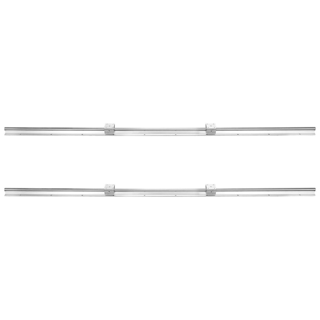 VEVOR Linear Guide Rail Set, SBR20 1500mm, 2 PCS 59 in/1500 mm SBR20 Guide Rails and 4 PCS SBR20UU Slide Blocks, Linear Rails and Bearings Kit for
