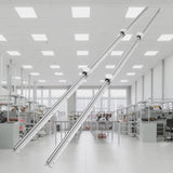 VEVOR Linear Guide Rail Set, SBR20 2200mm, 2 PCS 86.6 in/2200 mm SBR20 Guide Rails and 4 PCS SBR20UU Slide Blocks, Linear Rails and Bearings Kit for Automated Machines DIY Project CNC Router Machines - Low Angle
