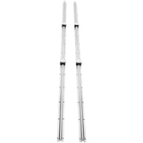 VEVOR Linear Guide Rail Set, SBR20 2200mm, 2 PCS 86.6 in/2200 mm SBR20 Guide Rails and 4 PCS SBR20UU Slide Blocks, Linear Rails and Bearings Kit for