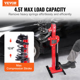VEVOR Strut Spring Compressor, 4.5 Ton/9920 LBS Hydraulic Jack Capacity, 1 Ton Rated Compression Force, Auto Strut Coil Spring Compressor Tool, Hydraulic Spring Compressor for Strut Spring Removing - Front View