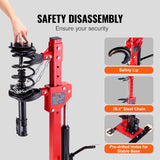 VEVOR Strut Spring Compressor, 4.5 Ton/9920 LBS Hydraulic Jack Capacity, 1 Ton Rated Compression Force, Auto Strut Coil Spring Compressor Tool, Hydraulic Spring Compressor for Strut Spring Removing - 45-Degree Angle