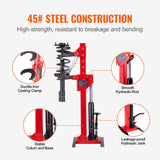 VEVOR Strut Spring Compressor, 4.5 Ton/9920 LBS Hydraulic Jack Capacity, 1 Ton Rated Compression Force, Auto Strut Coil Spring Compressor Tool, Hydraulic Spring Compressor for Strut Spring Removing - Rear View