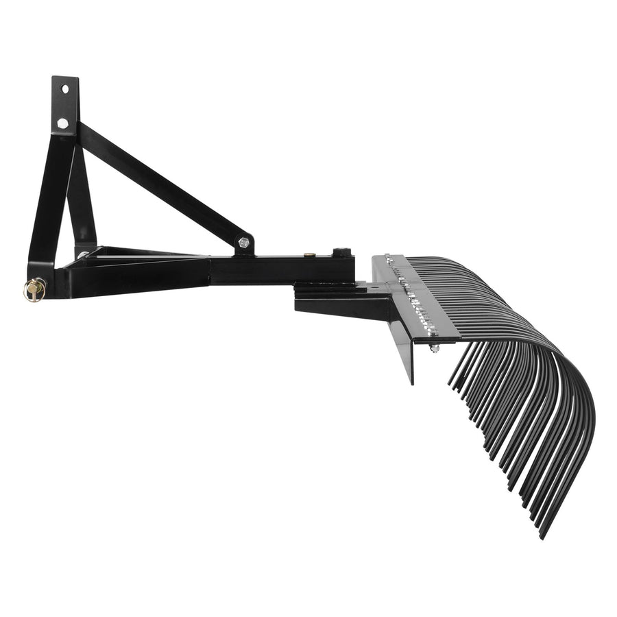 Tow Behind Dethatcher, 1.8m Tow Dethatcher with 36 Steel Tines, 3-Point Lawn Dethatcher Rake with Attachments for Tractor, Landscape Rake for Garden, Farm, Grass