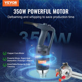 VEVOR Commercial Immersion Blender 350W Heavy Duty Hand Mixer for Soup Sauces - Front View