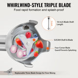 VEVOR Commercial Immersion Blender 350W Heavy Duty Hand Mixer for Soup Sauces - 45-Degree Angle