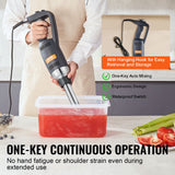 VEVOR Commercial Immersion Blender 350W Heavy Duty Hand Mixer for Soup Sauces - Top-Down View