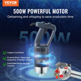VEVOR Commercial Immersion Blender 500W Heavy Duty Hand Mixer for Soup Sauces - Front View